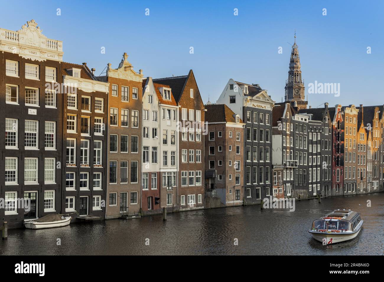 Facciata della casa, tipica, Amsterdam, capitale dei Paesi Bassi, Olanda, Europa occidentale Foto Stock