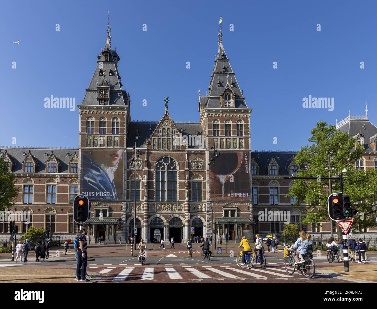 Rijksmuseum, museo d'arte, Amsterdam, capitale dei Paesi Bassi, Olanda, Europa occidentale Foto Stock