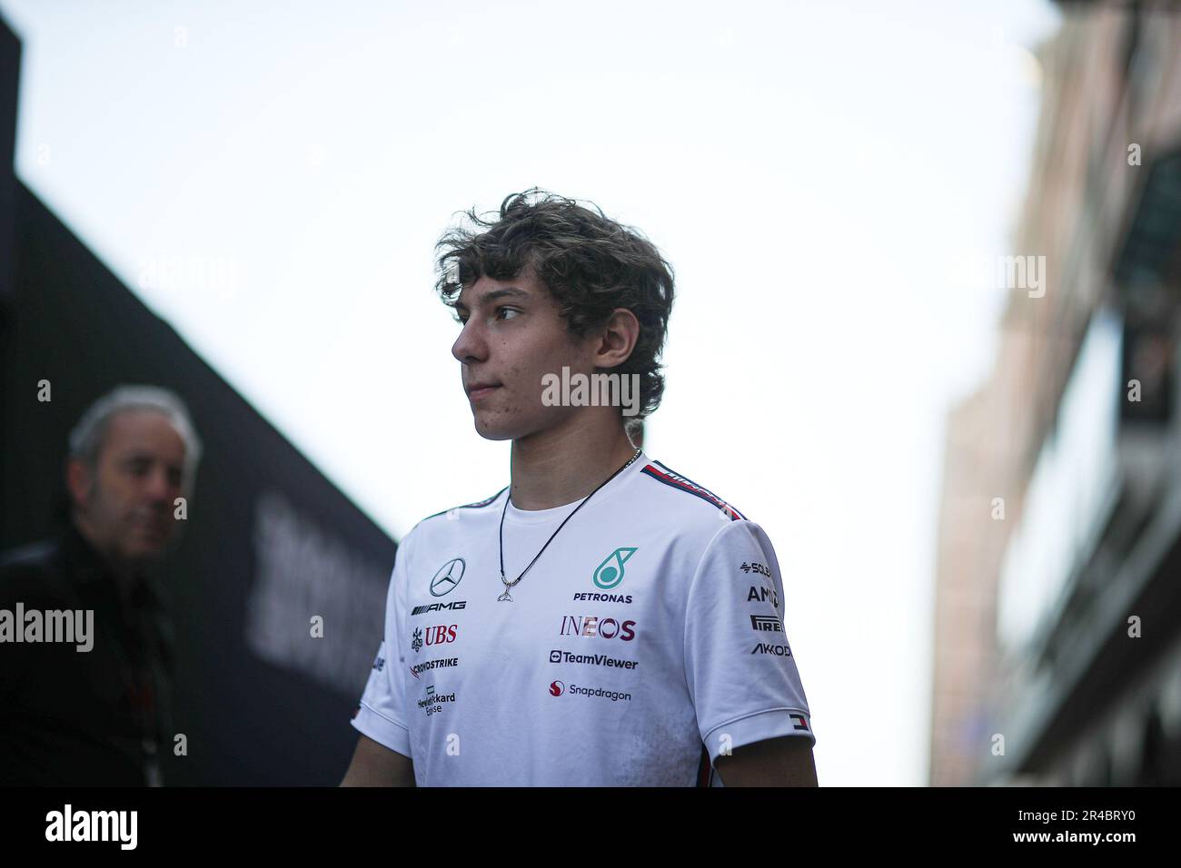 Kimi Antonelli (ITA) pilota di riunione alla Mercedes durante il GP di Monaco, 25-28 maggio 2023 a Montecarlo, campionato mondiale di Formula 1 2023. Credit: Independent Photo Agency Srl/Alamy Live News Foto Stock