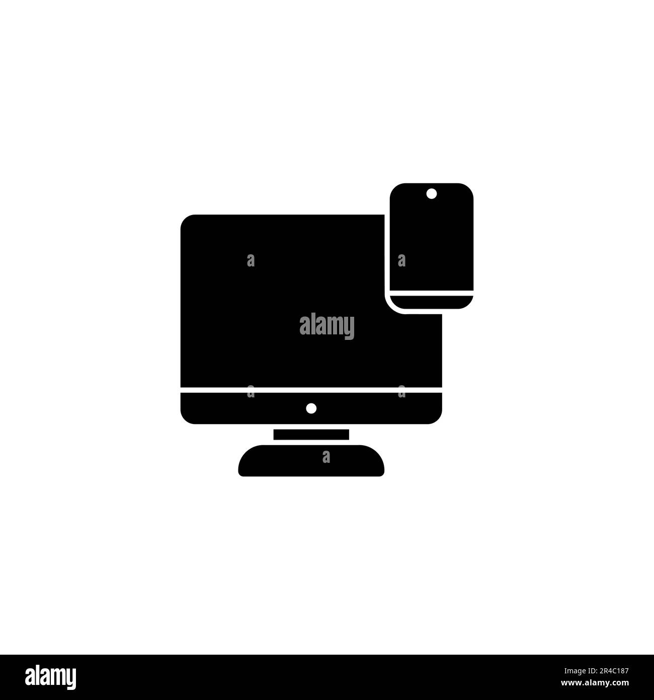 Computer mobile reattivo: Soluzioni di computing reattive per la vostra azienda Illustrazione Vettoriale