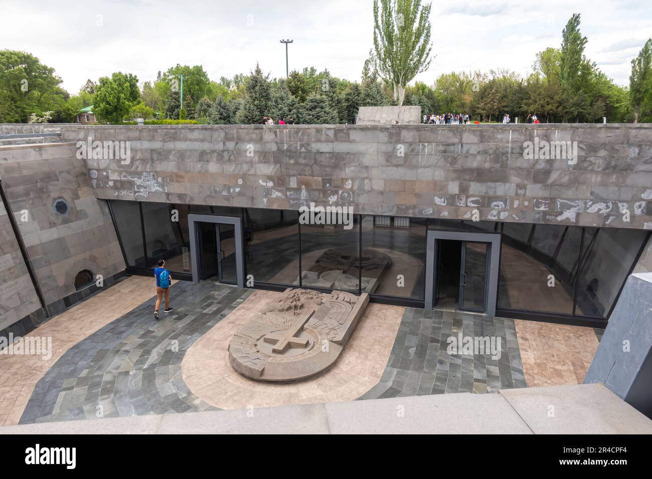 Tsitsernakaberd Armeno Genocida Memorial Complex Yerevan Foto Stock