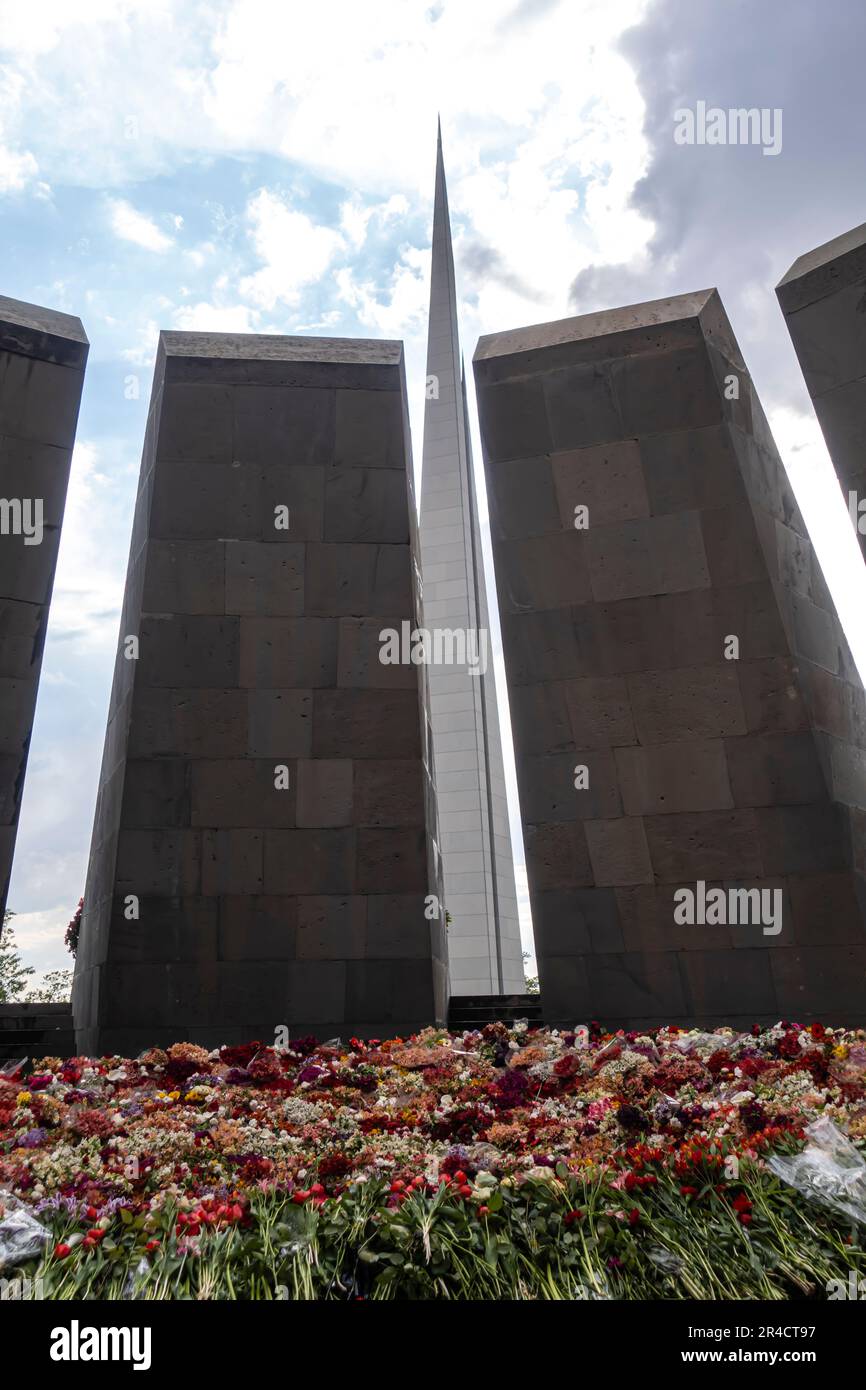 Tsitsernakaberd Armeno Genocida Memorial Complex Yerevan Foto Stock