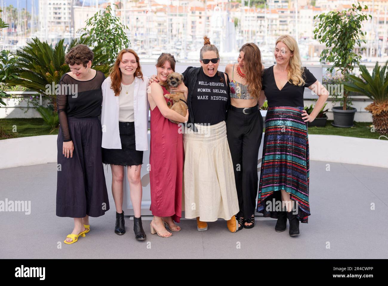 Cannes, Francia. 27th maggio, 2023. Patricio Martinez, Francisco Canton, Khozy Rizal, Eivind Landsvik, Francis Canitrot, Guillermo Garcia Lopez, Flora Ana Buda, Damian Kocur, Anastasia Solonevych, Gunnur Martinsdottir Schluter, Karni Arieli, Saul Freeded, Carla Melo Gampert e Margaret Miller partecipano alla fotocall 'Realisateurs Des Courts Metrages' al 76th° festival cinematografico annuale di Cannes, al Palais des Festivals, il 27 maggio 2023 a Cannes. Photo by David Boyer/ABACAPRESS.COM Credit: Abaca Press/Alamy Live News Foto Stock