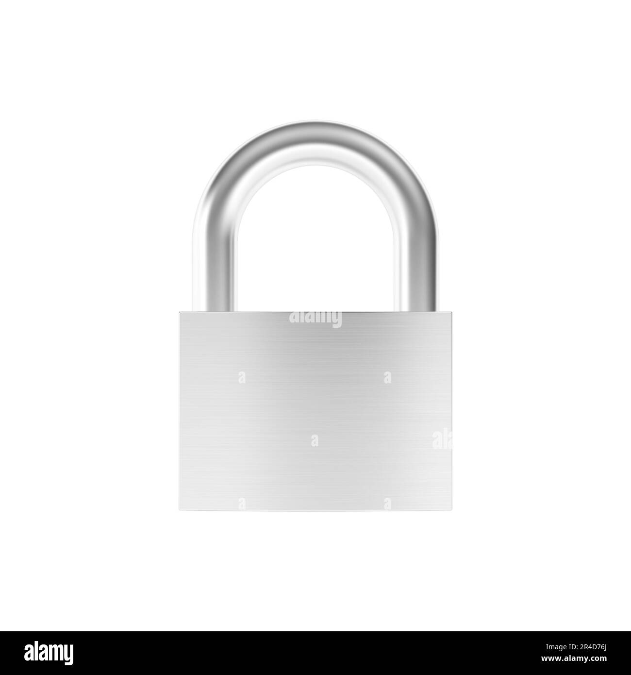 Lucchetto isolato su sfondo bianco. illustrazione 3d. Foto Stock