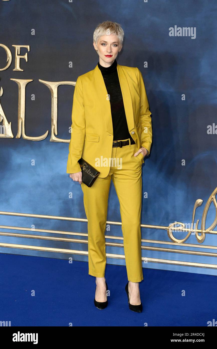 Portia Freeman partecipa alla Premiere britannica di 'Fantastic Beasts: The Crimes of Grindelwald' a Cineworld Leicester Square a Londra, Inghilterra. Foto Stock