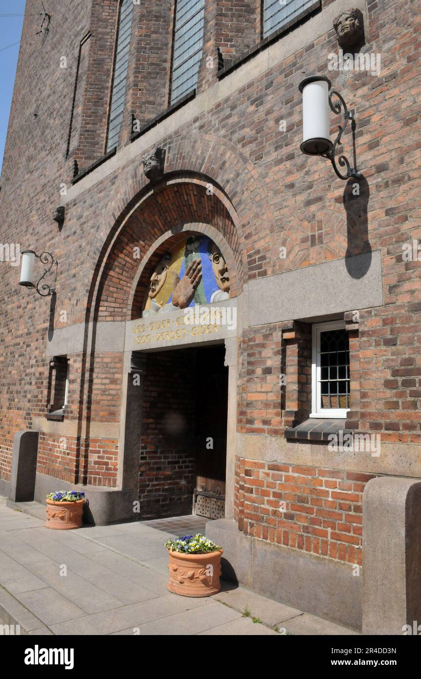 27 maggio 2023/ Vista esterna di Nathanels kirke dell'edificio della chiesa nella capitale danese Copenaghen Danimarca. (Foto.Francis Joseph Dean/immagini del decano) Foto Stock