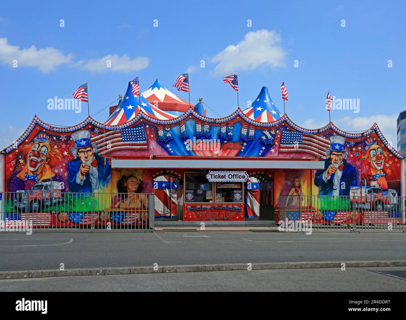 Circus Vegas a Cardiff. Preso il 2023 maggio. Estate Foto Stock