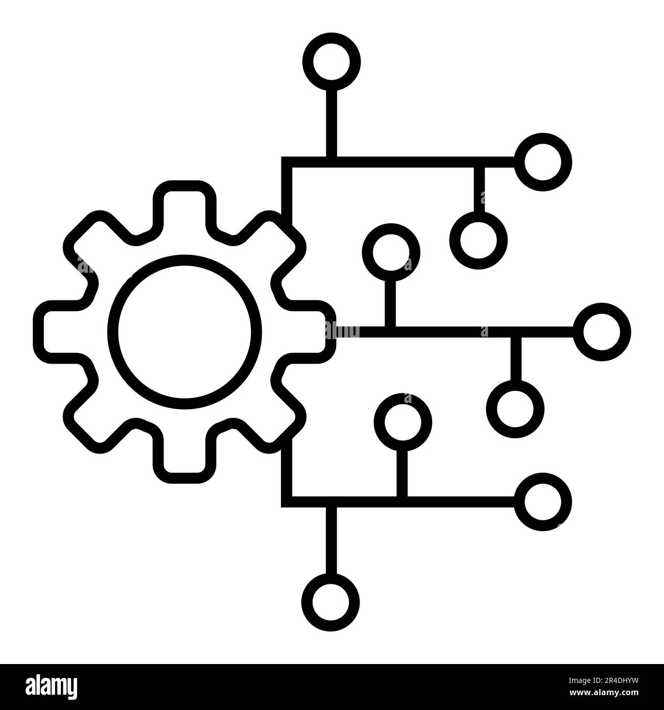 ICONA DEL VETTORE MODIFICABILE E RIDIMENSIONABILE DELL'INTERFACCIA API Illustrazione Vettoriale