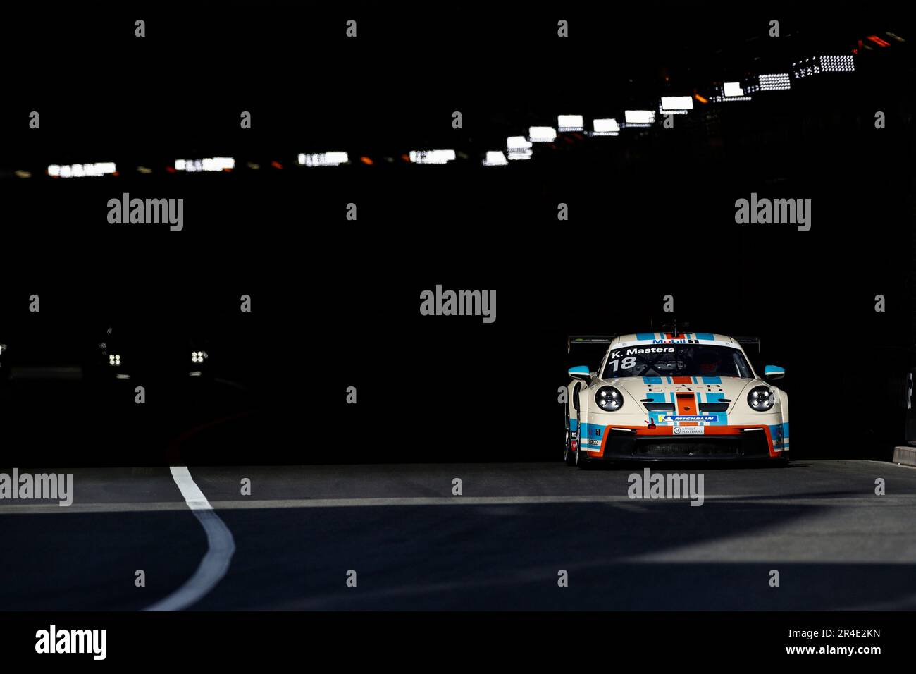 Monte-Carlo, Monaco. 25th maggio, 2023. #18 Keagan Masters (ZA, ombra), Porsche Mobil 1 Supercup al circuito di Monaco il 25 maggio 2023 a Monte-Carlo, Monaco. (Foto da ALTO DUE) Credit: dpa/Alamy Live News Foto Stock