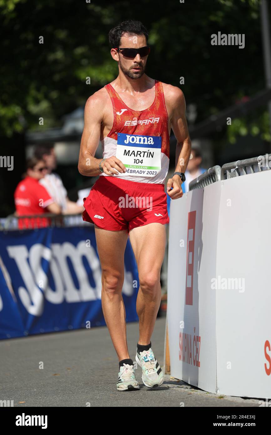 Álvaro Martín di Spagna nel 35km al Campionato europeo di Race Walking Team 2023 Foto Stock