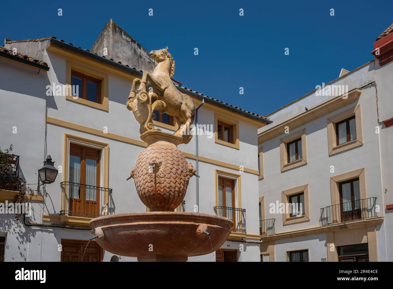 Fuente del Potro Fontana in Plaza del Potro - Cordoba, Andalusia, Spagna Foto Stock