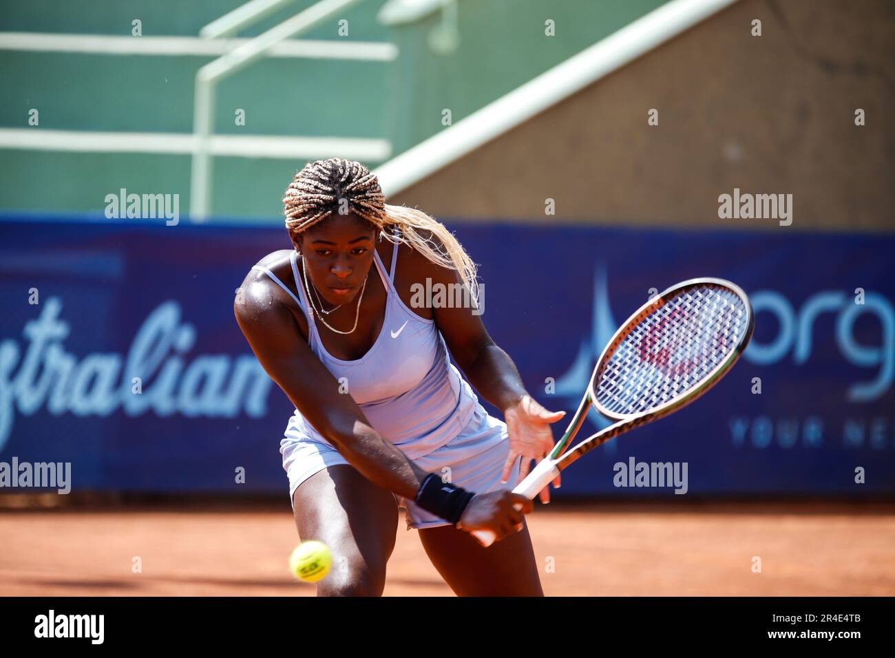 Milano, Italia. 27th maggio, 2023. Tennis Club Milano, Milano, Italia, 27 maggio 2023, Clervie Ngounoue durante il Trofeo Bonfiglio 2023 - Tennis Internationals Credit: Live Media Publishing Group/Alamy Live News Foto Stock