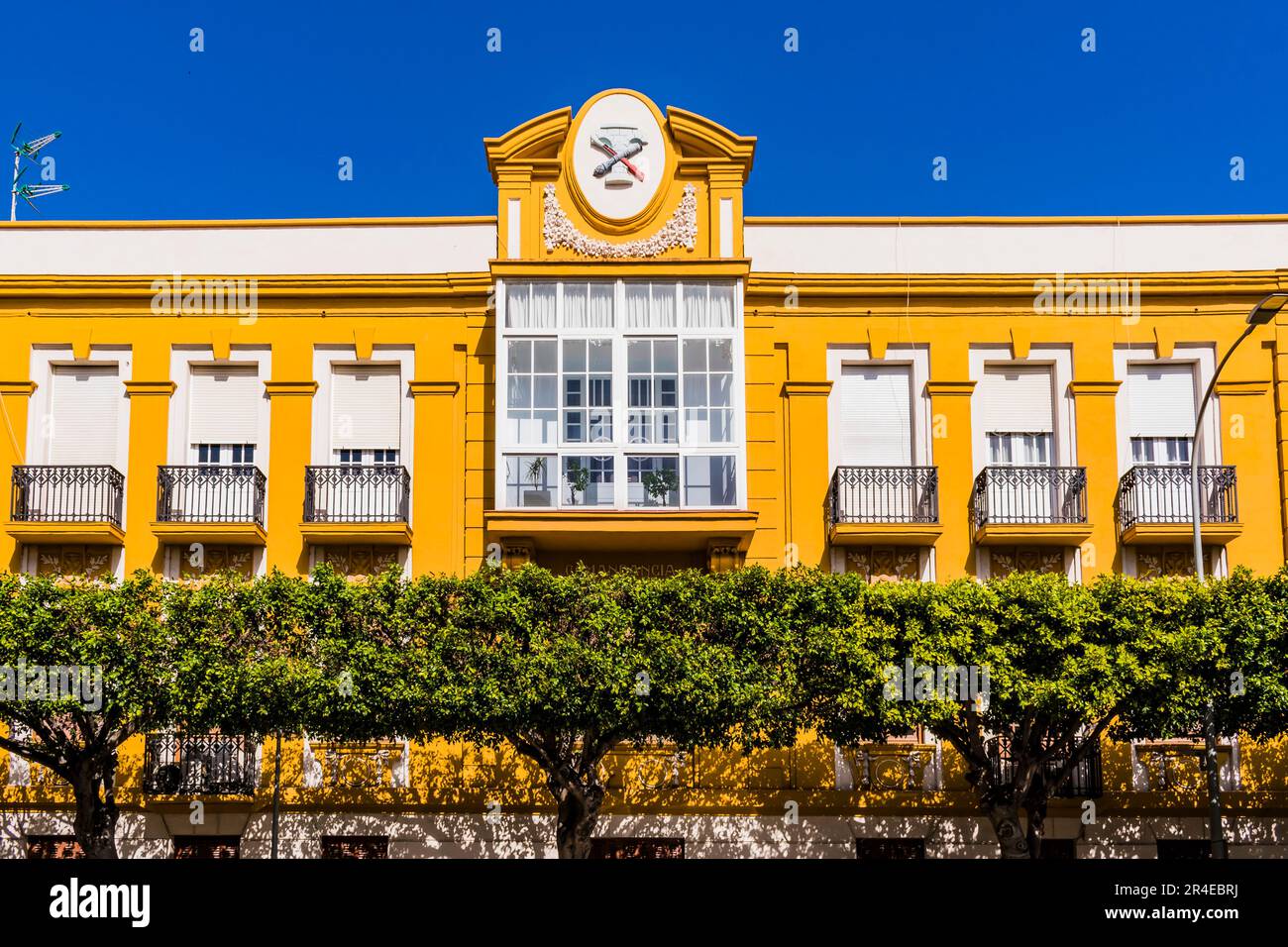 L'edificio del comando degli ingegneri - edificio de la Comandancia de Ingenieros è un edificio eclettico, sede del comando delle opere di Melilla. Modernis Foto Stock