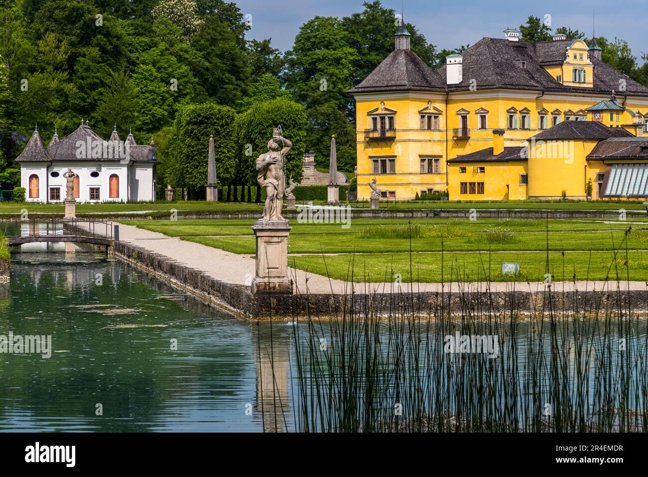 Hellbrunn Palace a Salisburgo, Austria Foto Stock
