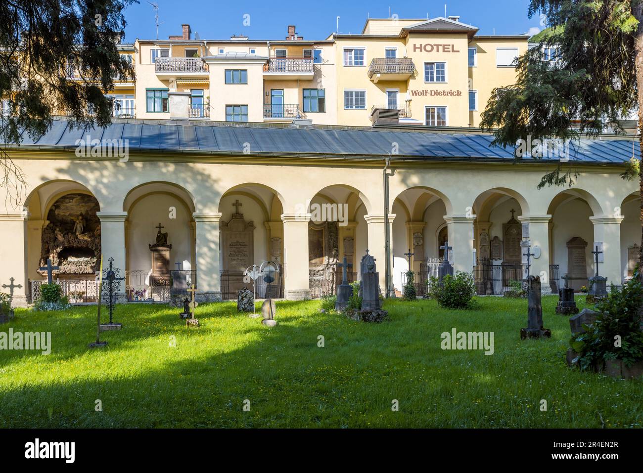 Sebastian Cimitero di Salisburgo, Austria Foto Stock