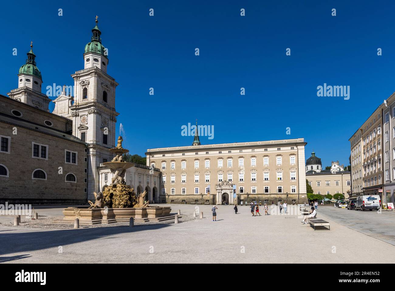 Cattedrale di Salisburgo, Austria. Complesso di Cattedrale e Residenza Vecchia. Ex centro di potere dell'arcivescovo di Salisburgo Foto Stock