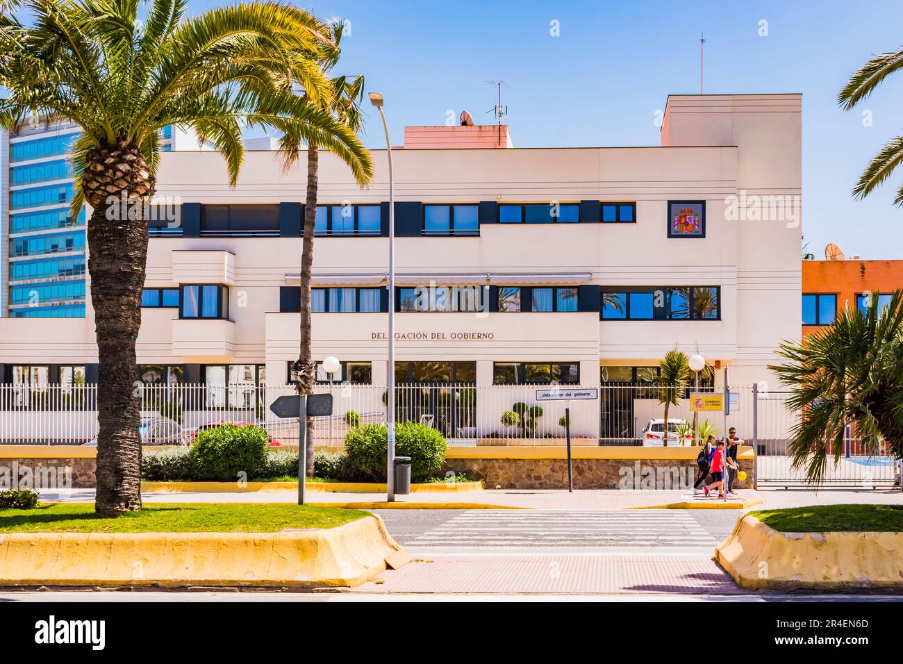 Edificio delle delegazioni governative. Melilla, Ciudad Autónoma de Melilla, Spagna, África, UE. Foto Stock