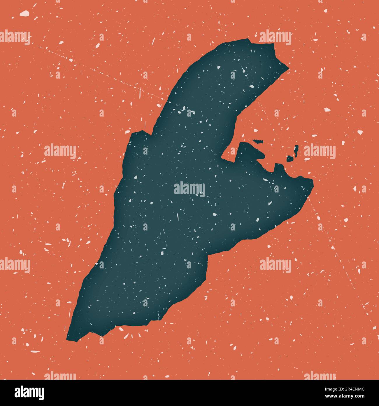 Mappa Kastellorizo vintage. Mappa grunge dell'isola con texture stressata. Poster Kastellorizo. Illustrazione vettoriale. Illustrazione Vettoriale