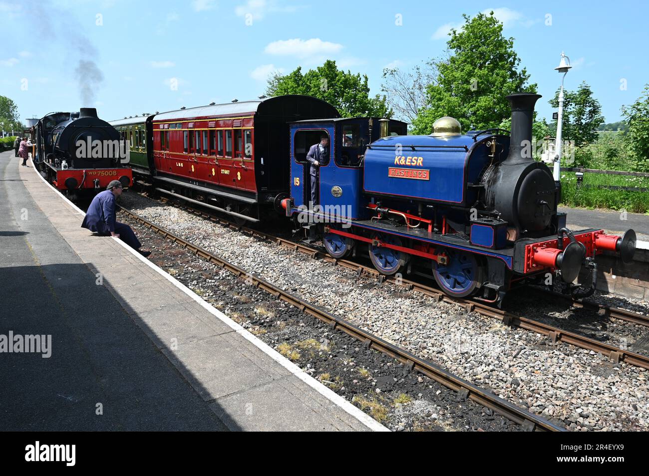 Hunslet, opere n. 469, n. 15 Hastings 0-6-0ST. Foto Stock