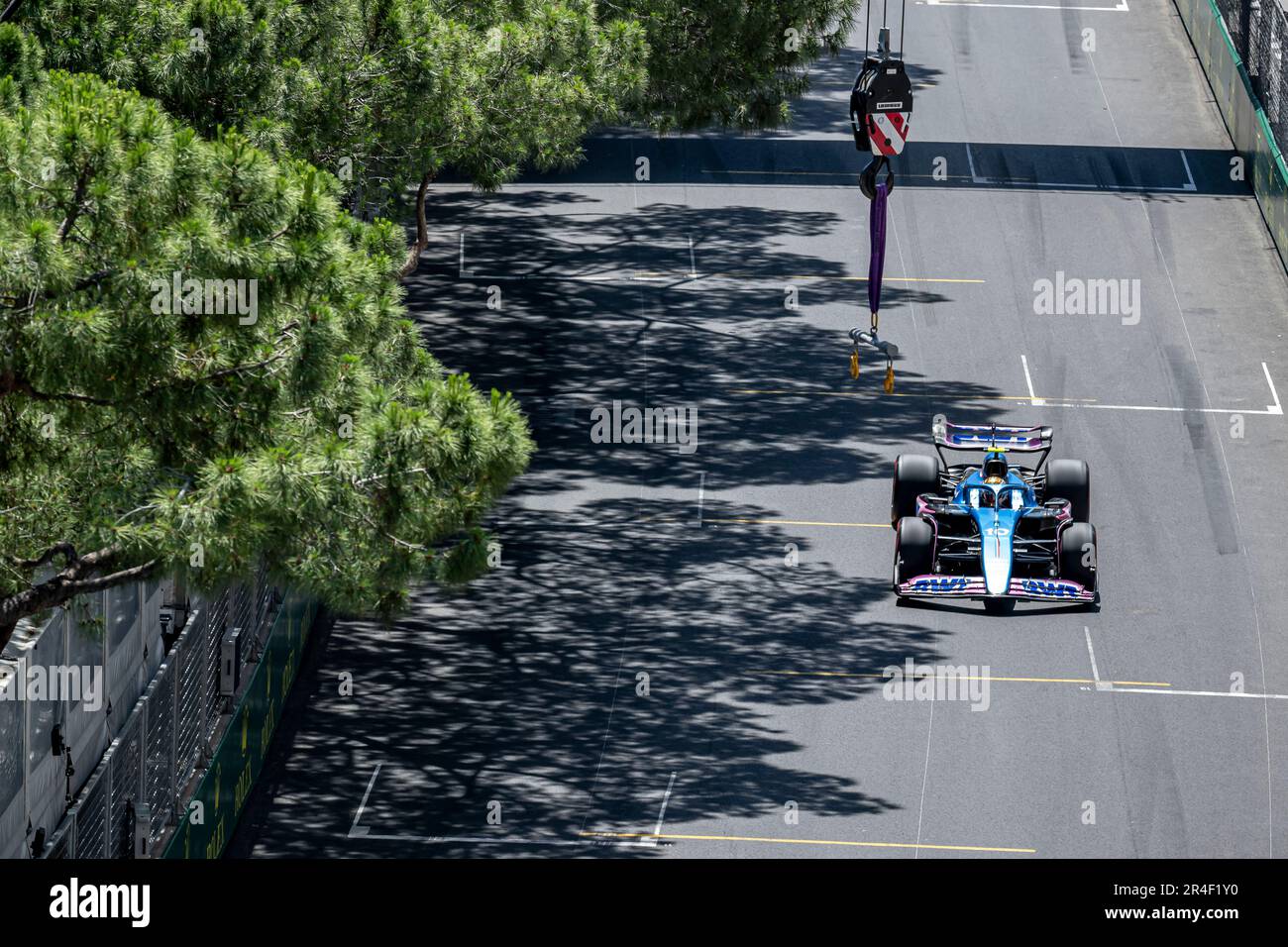 Monte Carlo, Monaco, 27 maggio, Pierre Gasly, francese gareggia per Alpine . Qualificazione, 7° round del campionato di Formula 1 2023. Credit: Michael Potts/Alamy Live News Foto Stock