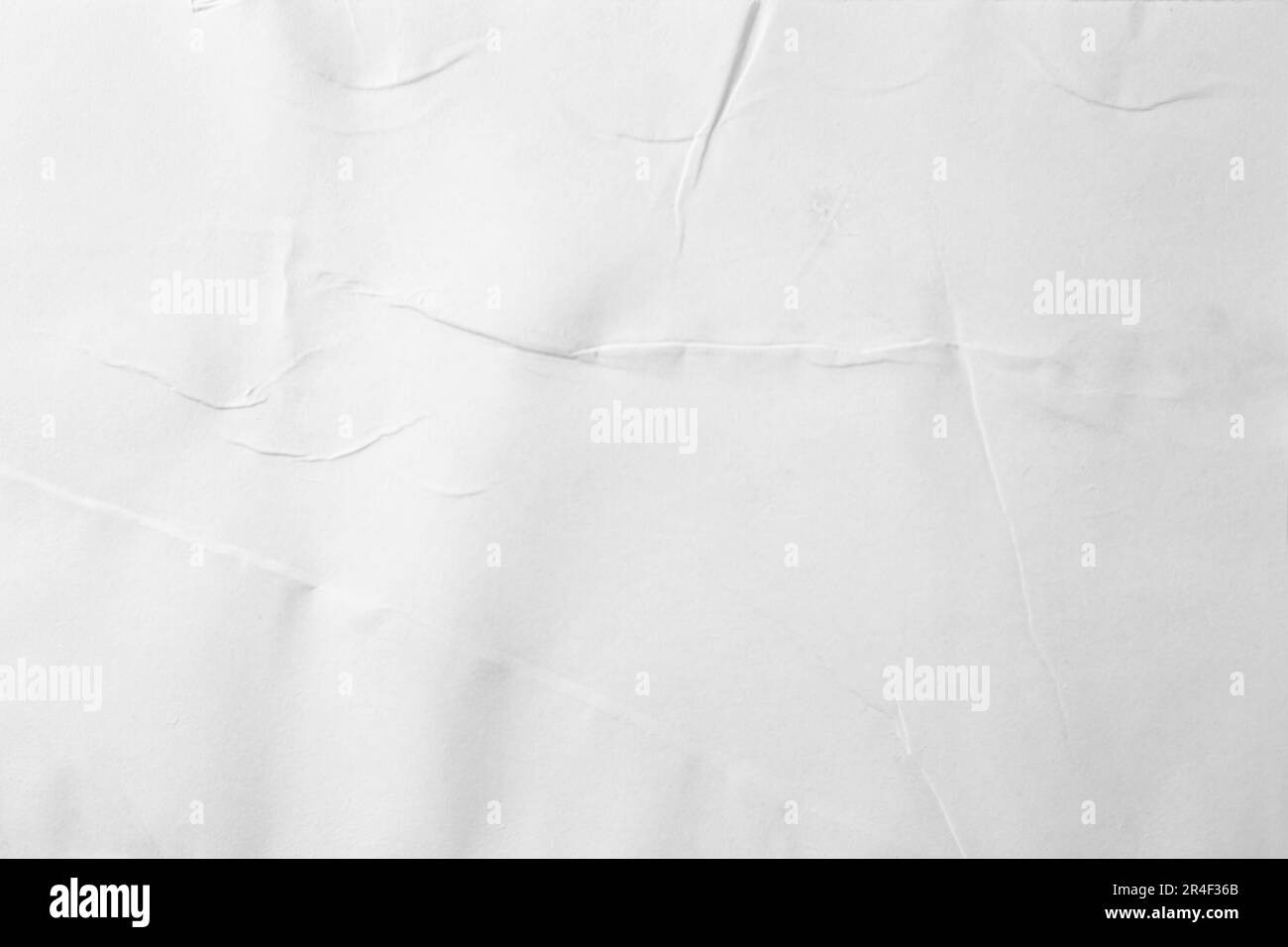 Texture di carta bianca piegata, vista primo piano Foto Stock
