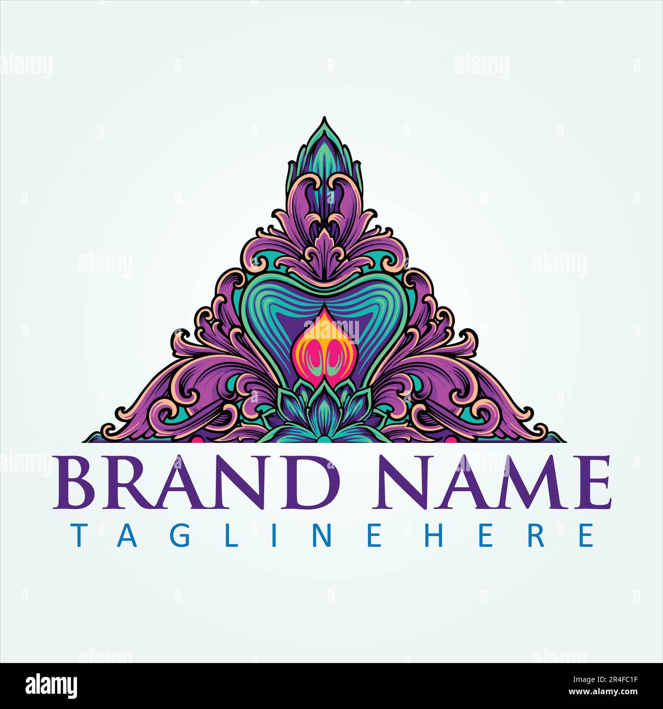 Incisione triangolare vintage ornamento petalo ornamento decorativo bordo illustrazioni vettore per il vostro lavoro logo, maglietta di merchandise, adesivi e disegni di etichette, Illustrazione Vettoriale