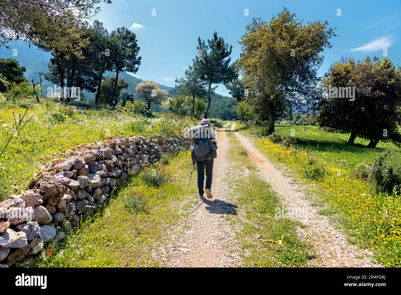 Escursioni sulla Via Licia, Kas, Turchia Foto Stock