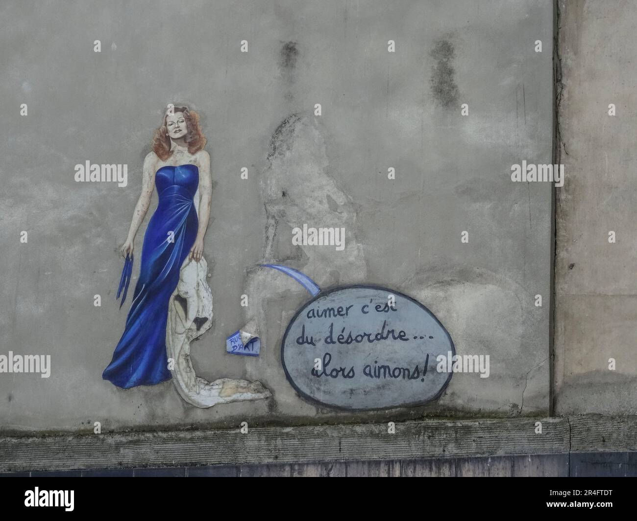The i Love You Wall – Piazza Jehan Rictus, Nr Abbesses, Parigi, Francia. Foto Stock