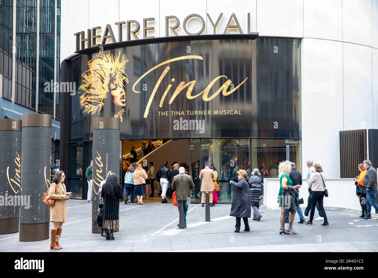 Il Sydney Theatre Royal e la performance musicale Tina Turner poco dopo la morte dei cantanti nel 2023, Sydney, NSW, Australia Foto Stock