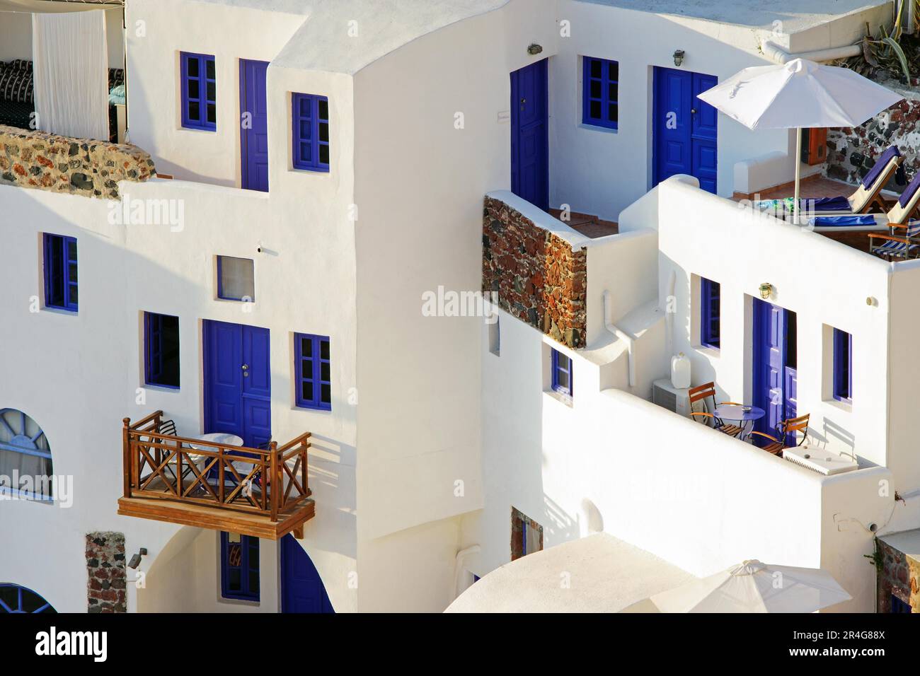 Esempio di architettura tipica delle isole greche Foto Stock