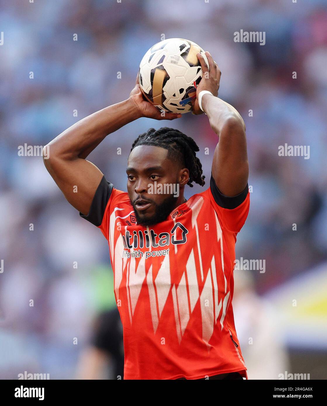 Londra, Regno Unito. 27th maggio, 2023. Fred Onyedinma di Luton Town durante la partita del Campionato Sky Bet allo Stadio di Wembley, Londra. Il credito di immagine dovrebbe essere: David Klein/Sportimage Credit: Sportimage Ltd/Alamy Live News Foto Stock