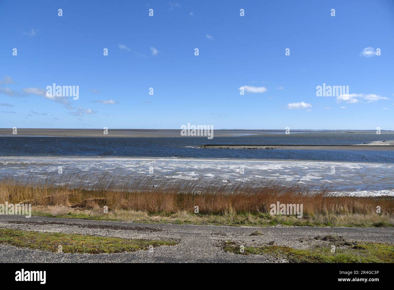 Den Helder, Paesi Bassi. Maggio 2023. Il Mare di Wadden vicino a Den Helder, Olanda del Nord. Foto di alta qualità Foto Stock