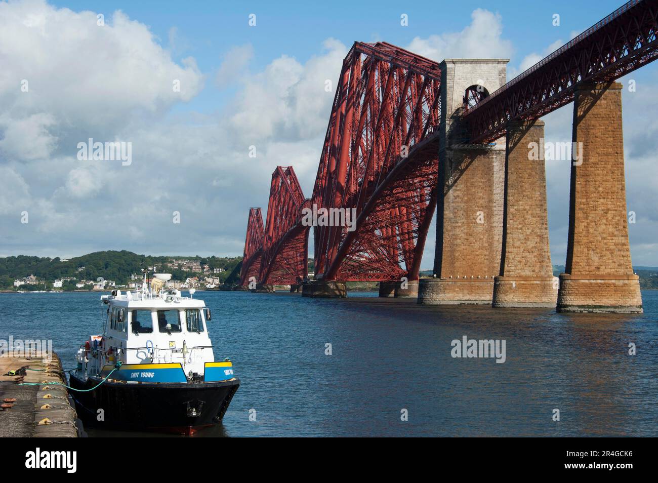 Ponti sul Firth of Forth, Edimburgo, Lothian, Scozia, Edimburgo, ponte ferroviario Foto Stock