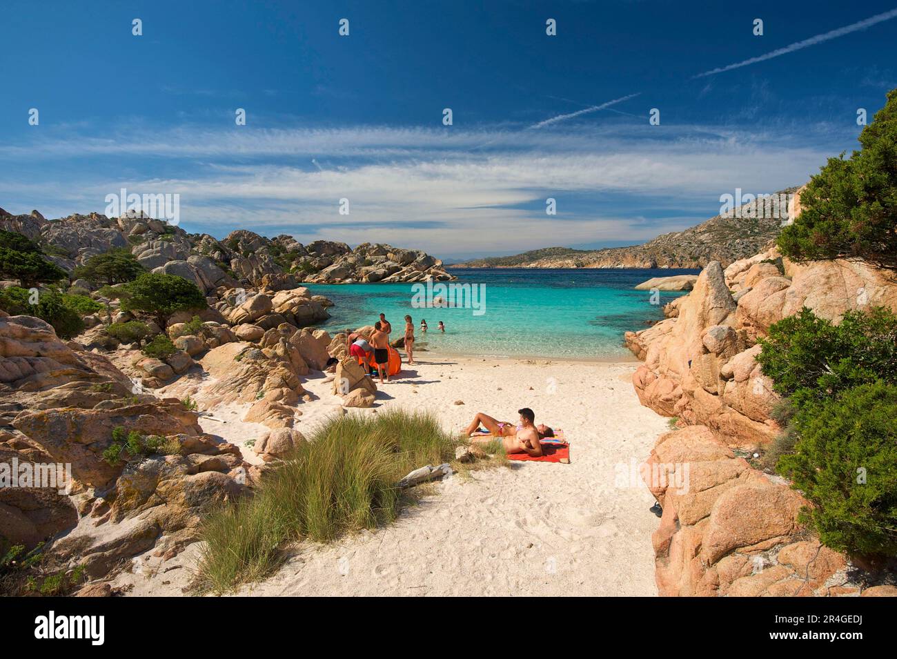 Cala Coticcio, Isola Caprera, Arcipelago della Maddalena, Sardegna, Italia Foto Stock