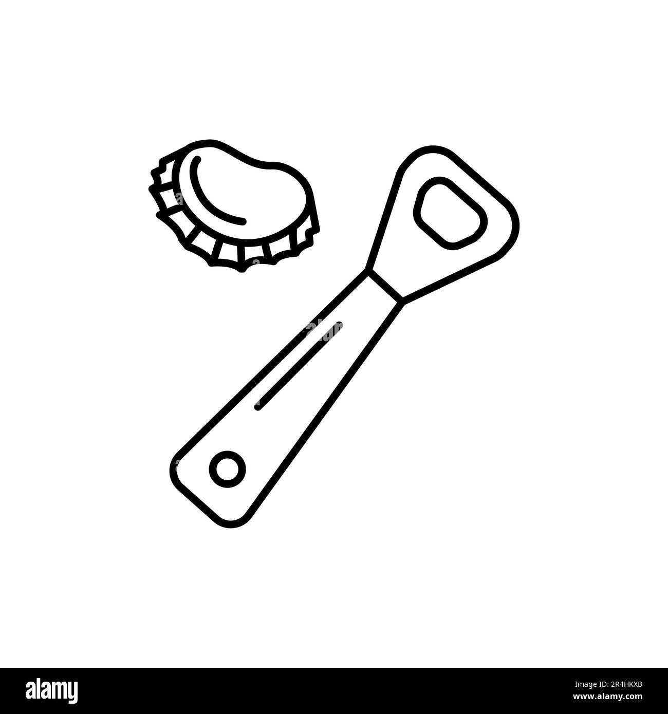 Icona con linea nera del dispositivo di apertura e del coperchio. Pittogramma per pagina web, app mobile, promo. Illustrazione Vettoriale