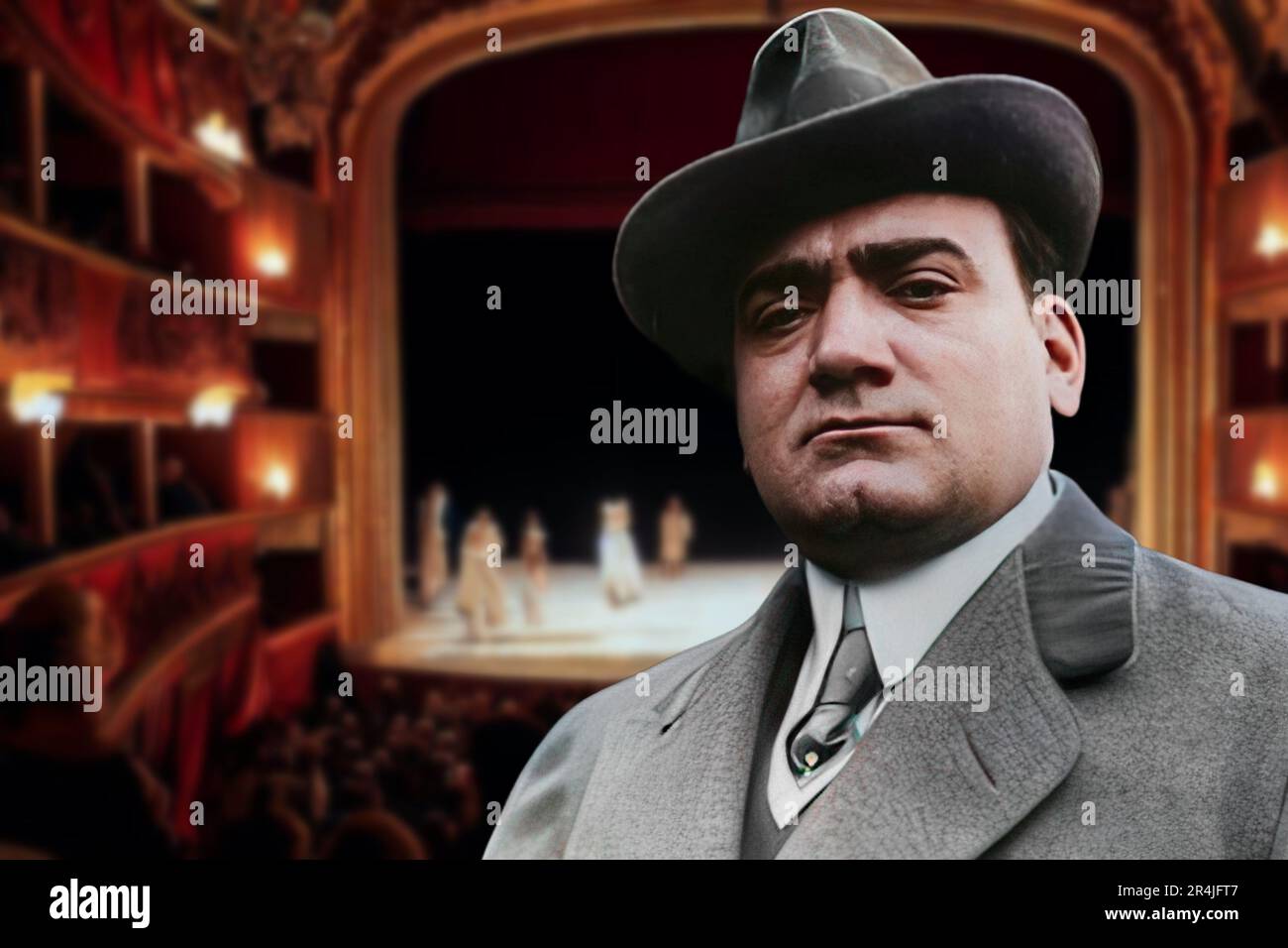 Il tenore italiano (napoletano) Enrico Caruso fu uno dei cantanti lirici più famosi e influenti di tutti i tempi. Foto Stock Il tenore italiano (napoletano) Enrico Caruso fu uno dei cantanti lirici più famosi e influenti di tutti i tempi. Foto Stock