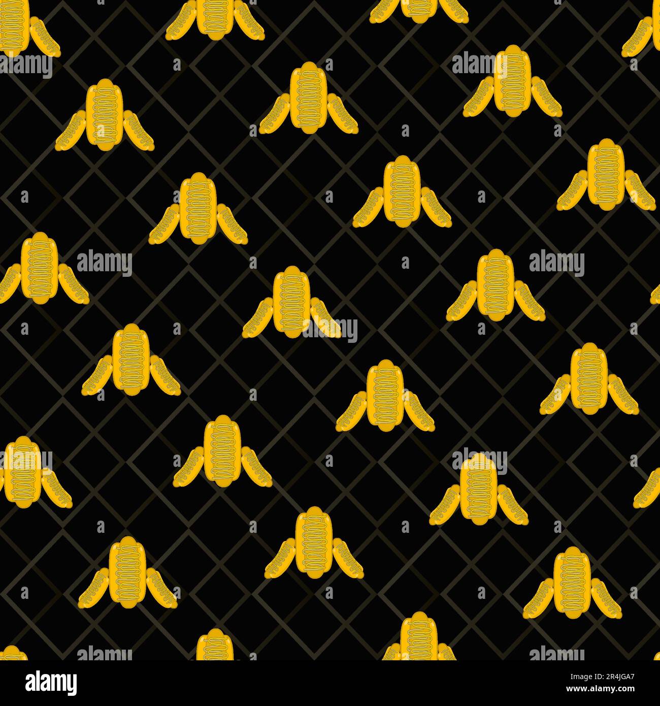 Illustrazione vettoriale di tre colori caldi sfondo oro e nero Illustrazione Vettoriale