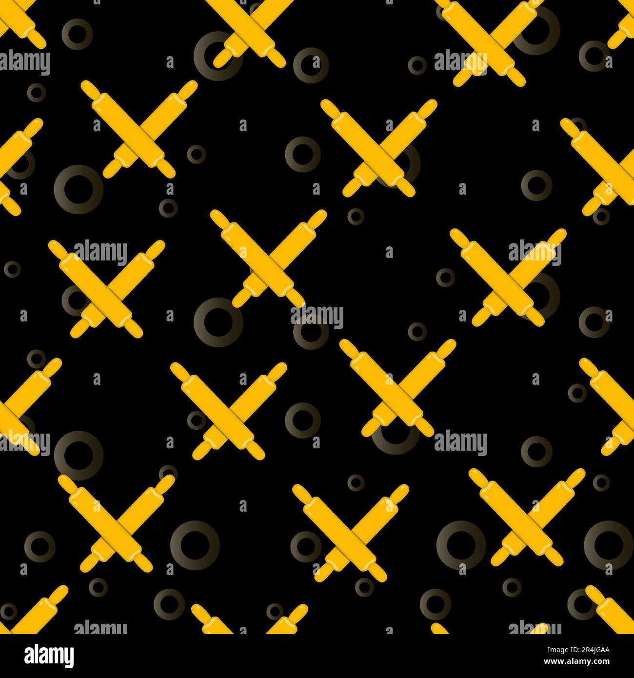 Illustrazione vettoriale del modello di icona a forma di spillo, sfondo giallo, oro e nero Illustrazione Vettoriale