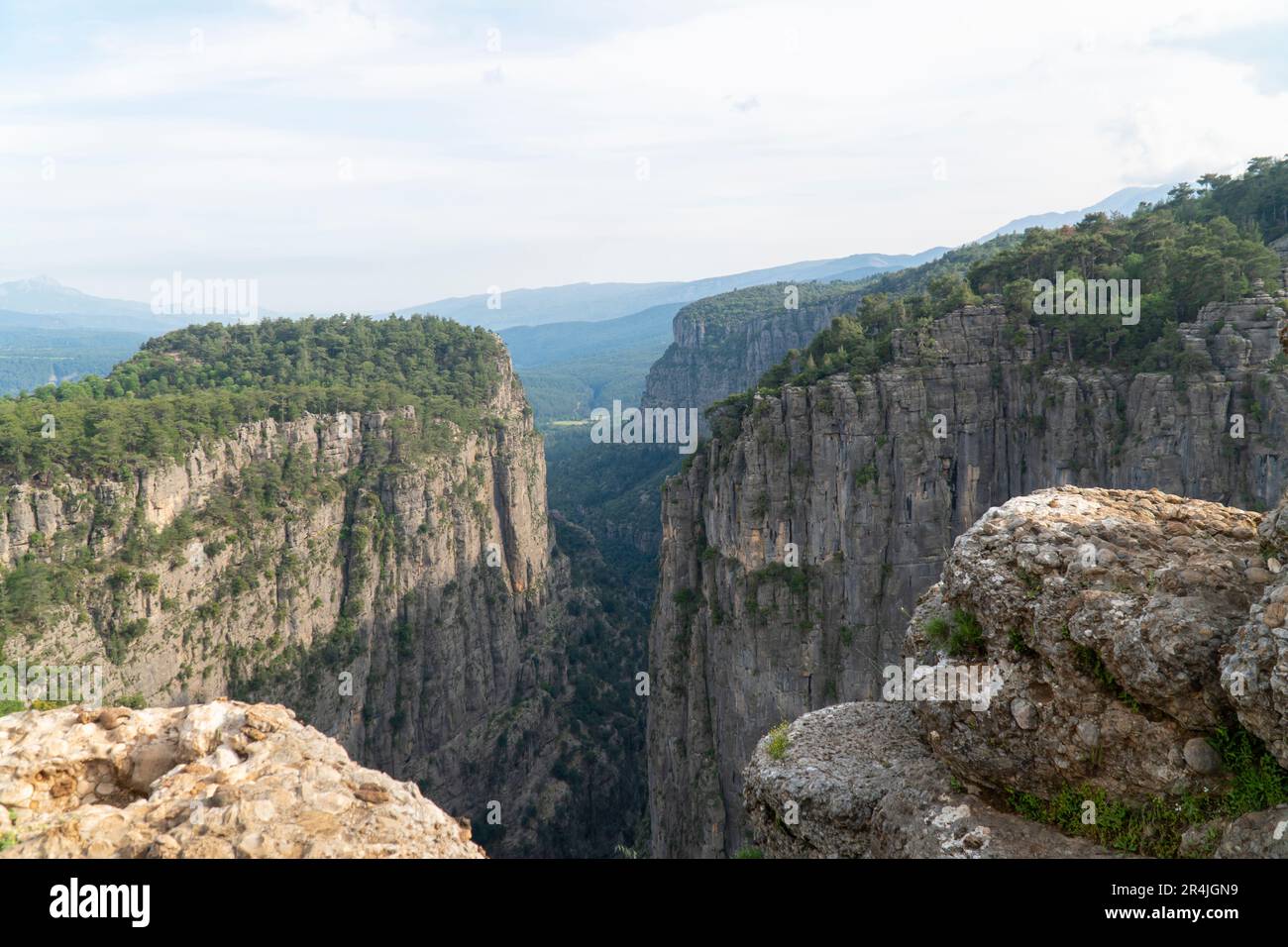 Paesaggio del canyon di Tazi in Turchia, vista panoramica sulla natura Foto Stock