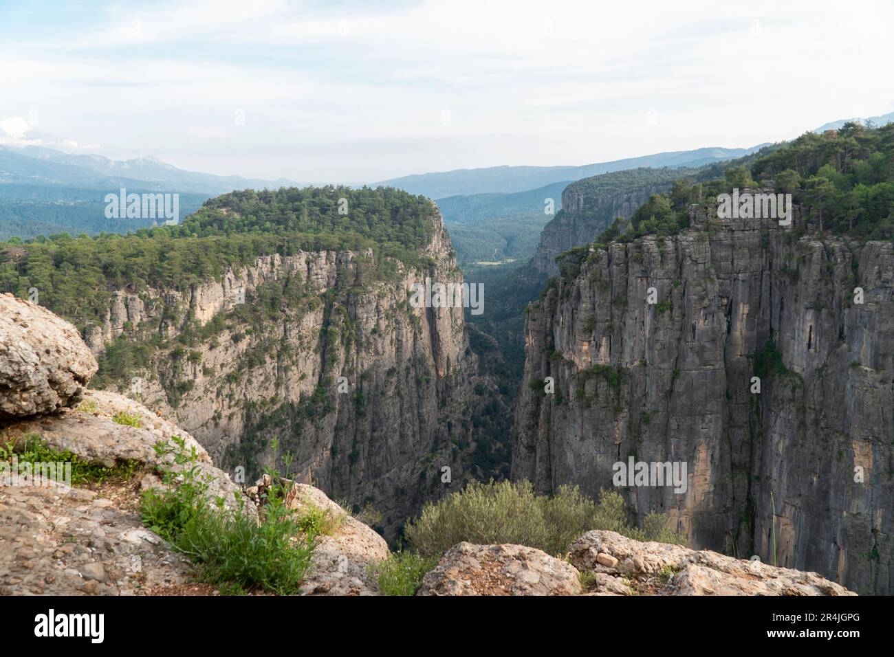 Vista panoramica del bellissimo grande canyon di Tazi in Turchia, paesaggio naturale Foto Stock