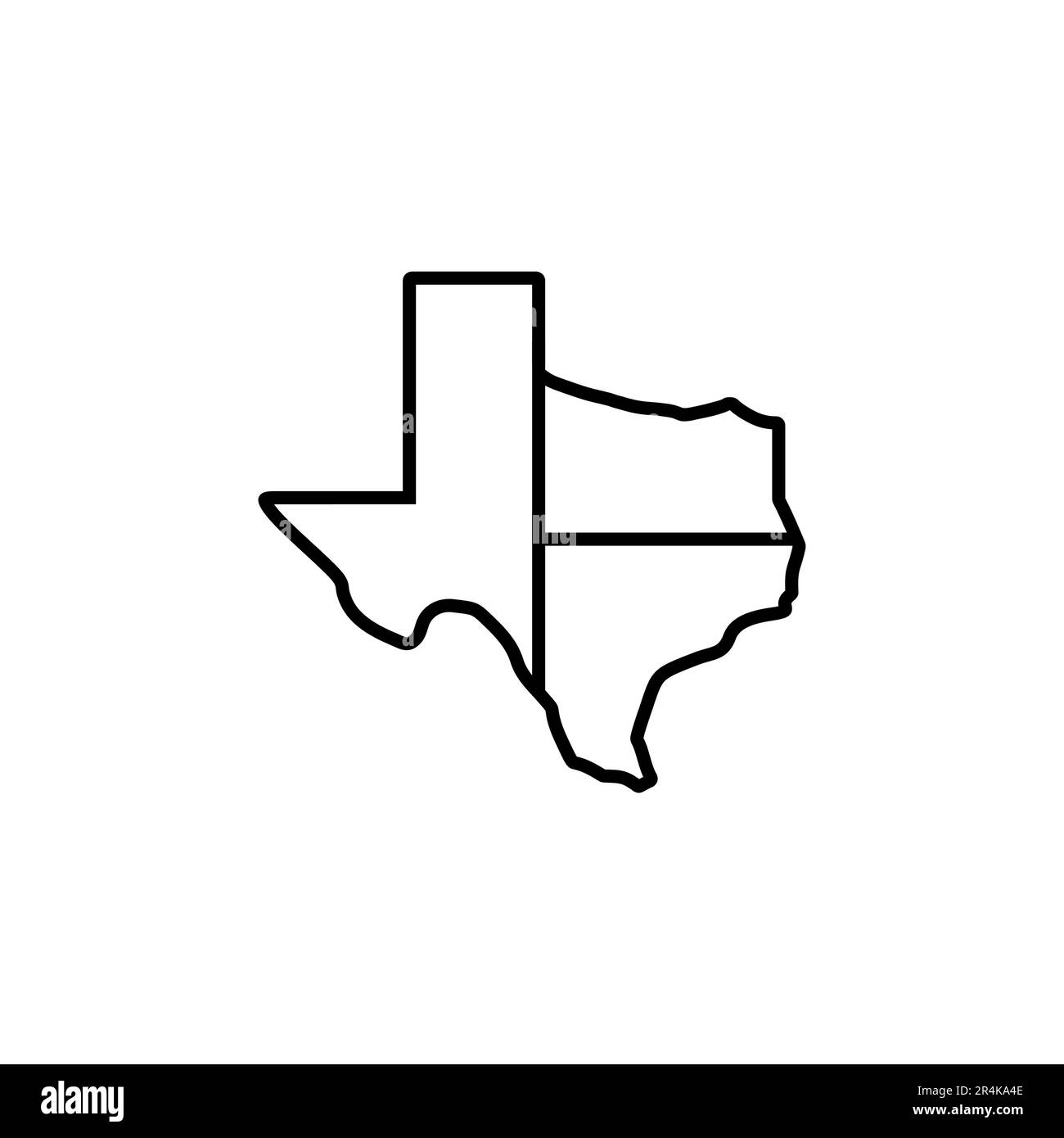 Vettore icona Texas. simbolo del simbolo del texas Illustrazione Vettoriale