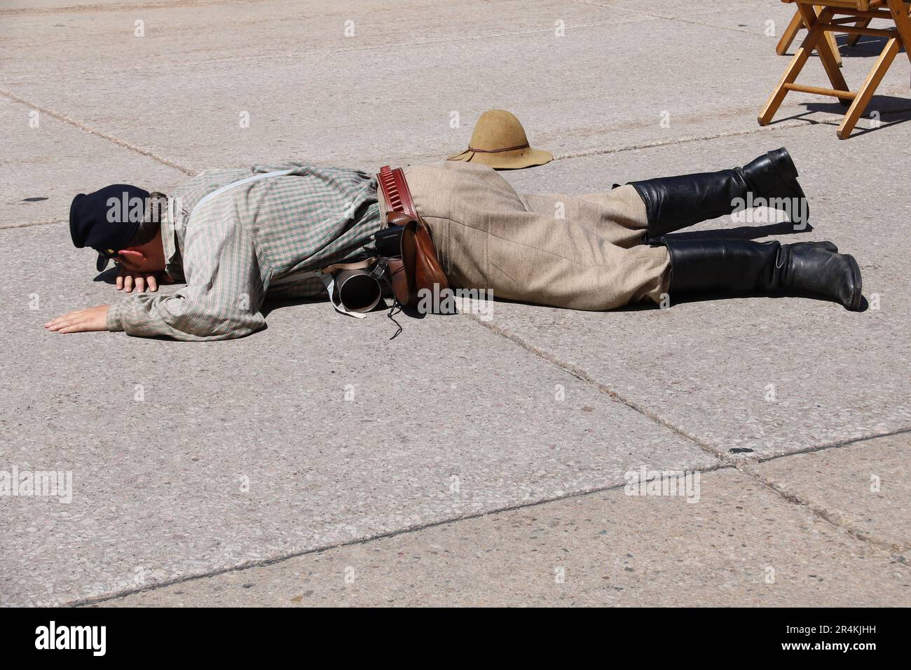 Deadwood, South Dakota: 07/20/2019: Spettacolo del selvaggio West in Deadwood South Dakota Foto Stock