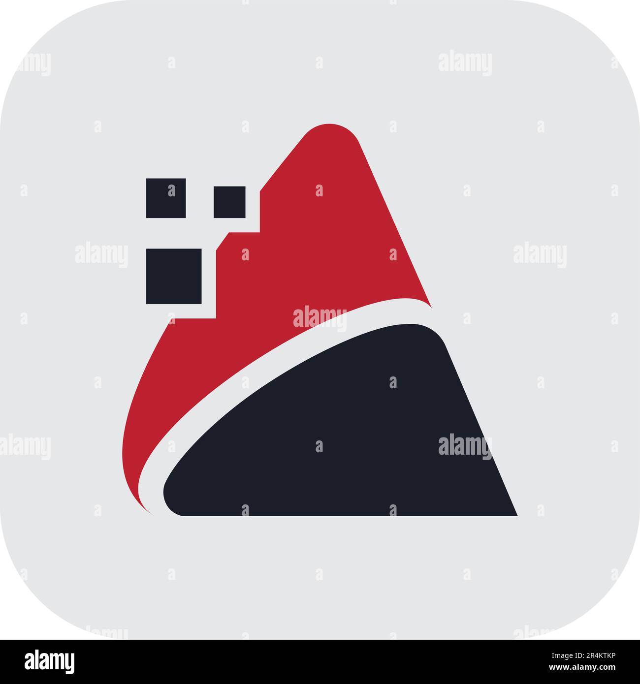 Lettera "a": Logo Creative Digital IT. Illustrazione Vettoriale