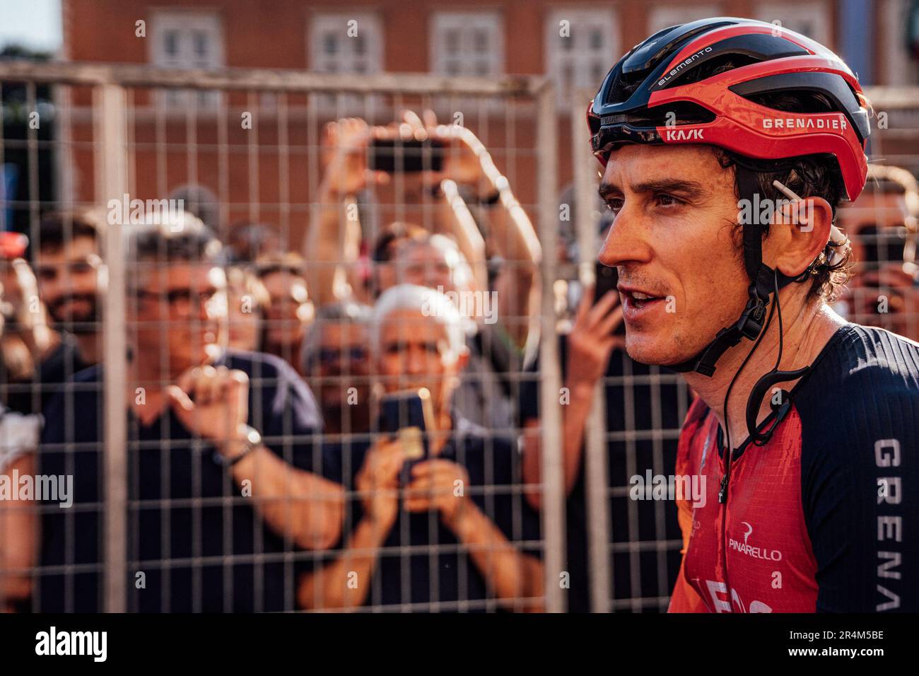 Roma, Italia. 28th maggio, 2023. Foto di Zac Williams/SWpix.com - 28/05/2023 - Ciclismo - 2023 giro d'Italia fase 21 - Roma a Roma - Ineos Grenadiers, Geraint Thomas Credit: SWpix/Alamy Live News Foto Stock