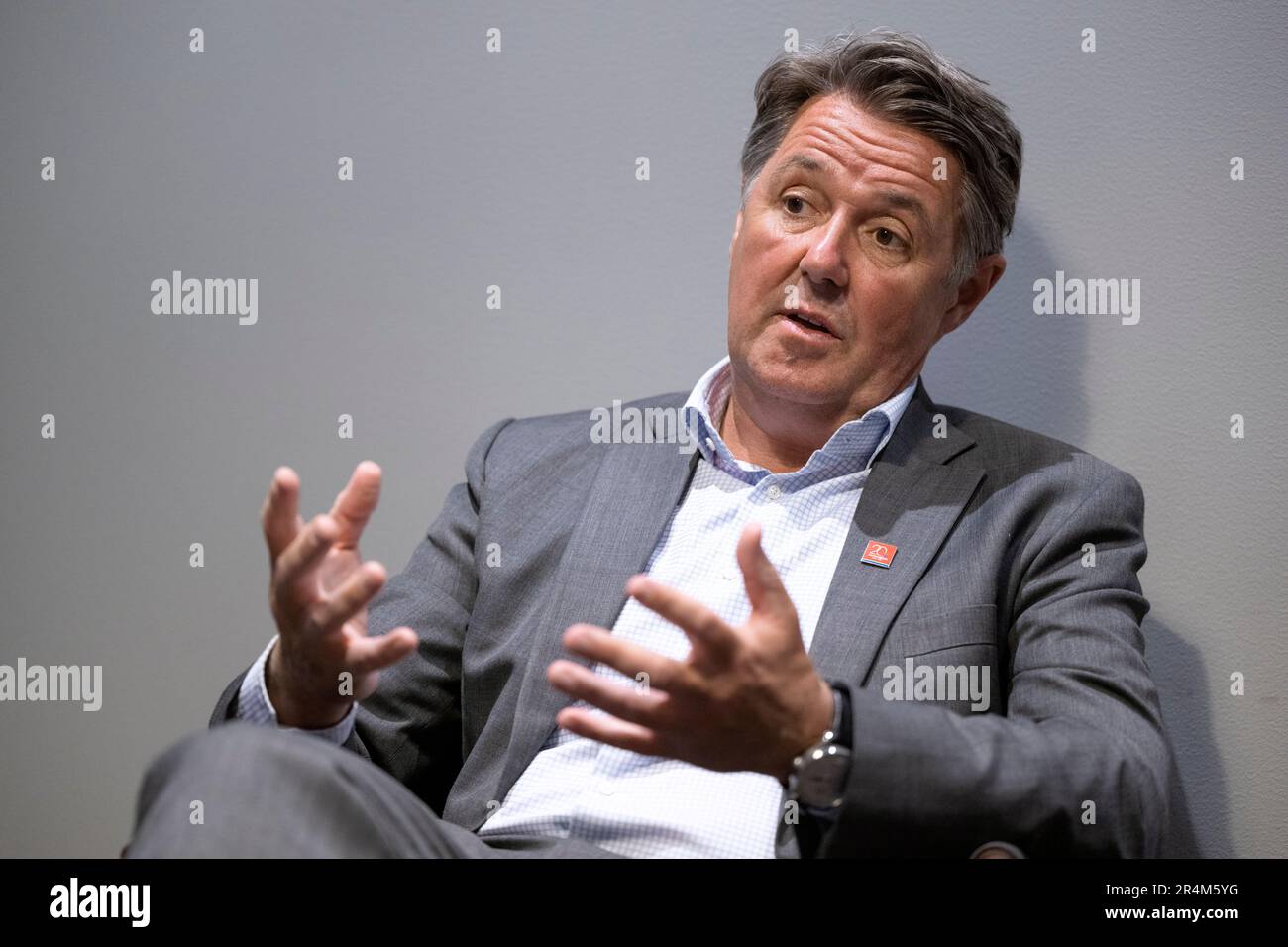 Stoccolma, Svezia. 22nd maggio, 2023. Geir Karlsen, CEO di Norwegian Air Shuttle, fotografato a Stoccolma, Svezia, 22 maggio 2023.Photo: Henrik Montgomery/TT/code 10060 Credit: TT News Agency/Alamy Live News Foto Stock