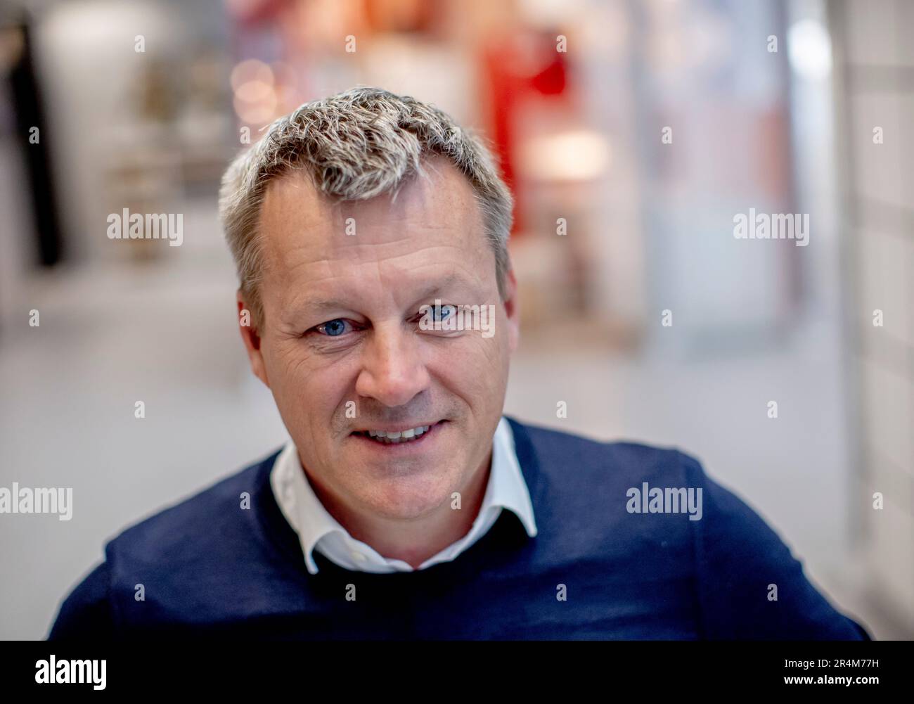Goteborg, Svezia. 25th maggio, 2023. Jesper Brodin, CEO del Gruppo INGKA (IKEA Retail, INGKA Centres e INGKA Investments), in occasione dell'inaugurazione del grande magazzino a Kallered, fuori Gothenburg, Svezia, 25 maggio 2023.Photo: Adam IHSE/TT/Code 9200 Credit: TT News Agency/Alamy Live News Foto Stock