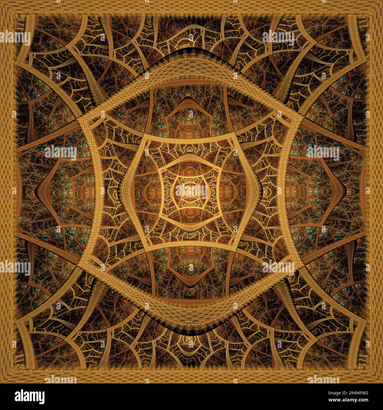 Ripetizione tribale geometrica Foto Stock