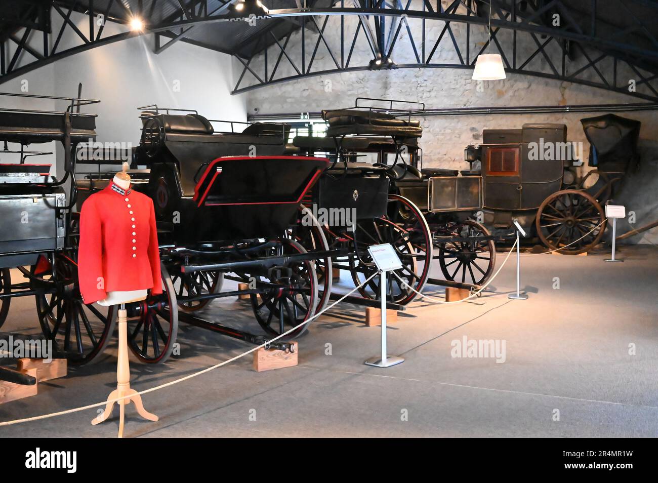 La collezione di carrozze a Bouvet Ladubay, Saumur, Francia Foto Stock