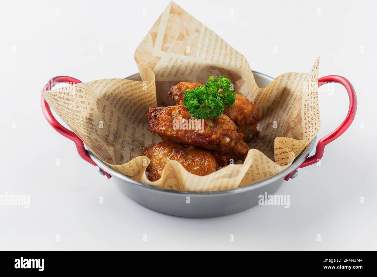 Pollo fritto con ali medie Foto Stock