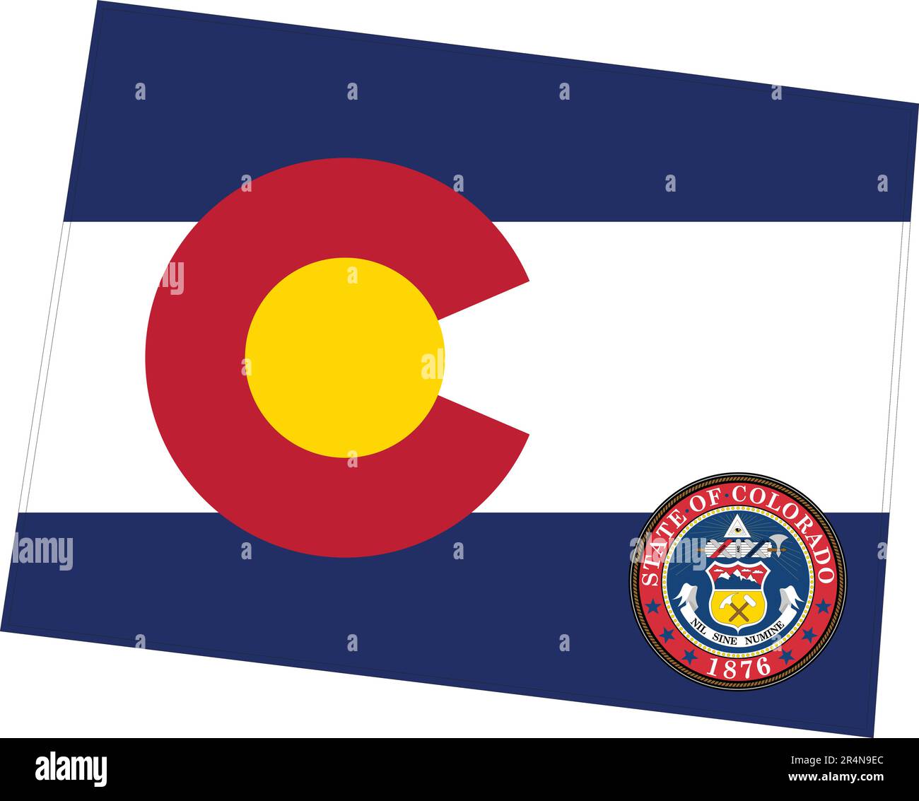 Bandiera Dello Stato Del Colorado - Immagini vettoriali stock e altre Bandiera Dello Stato Del Colorado - Immagini vettoriali stock e altre